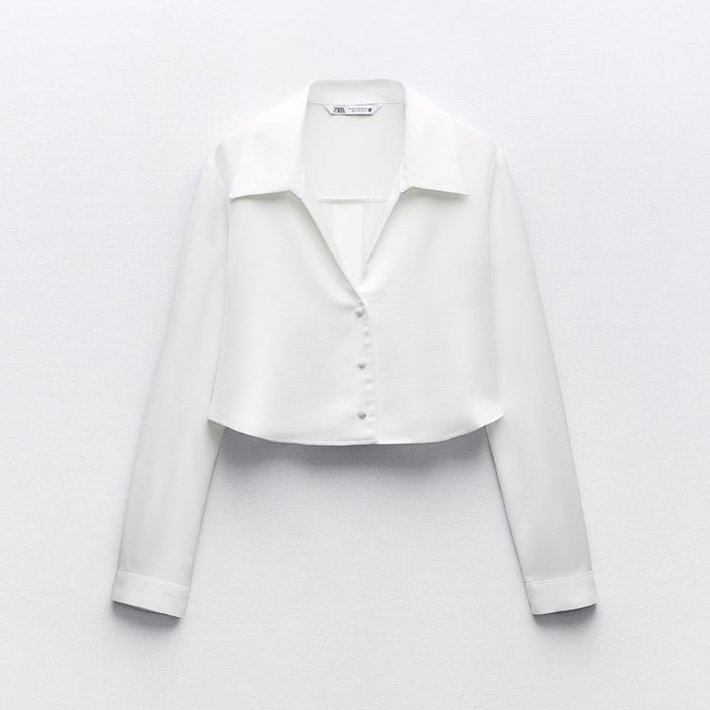 Zara satin shirt